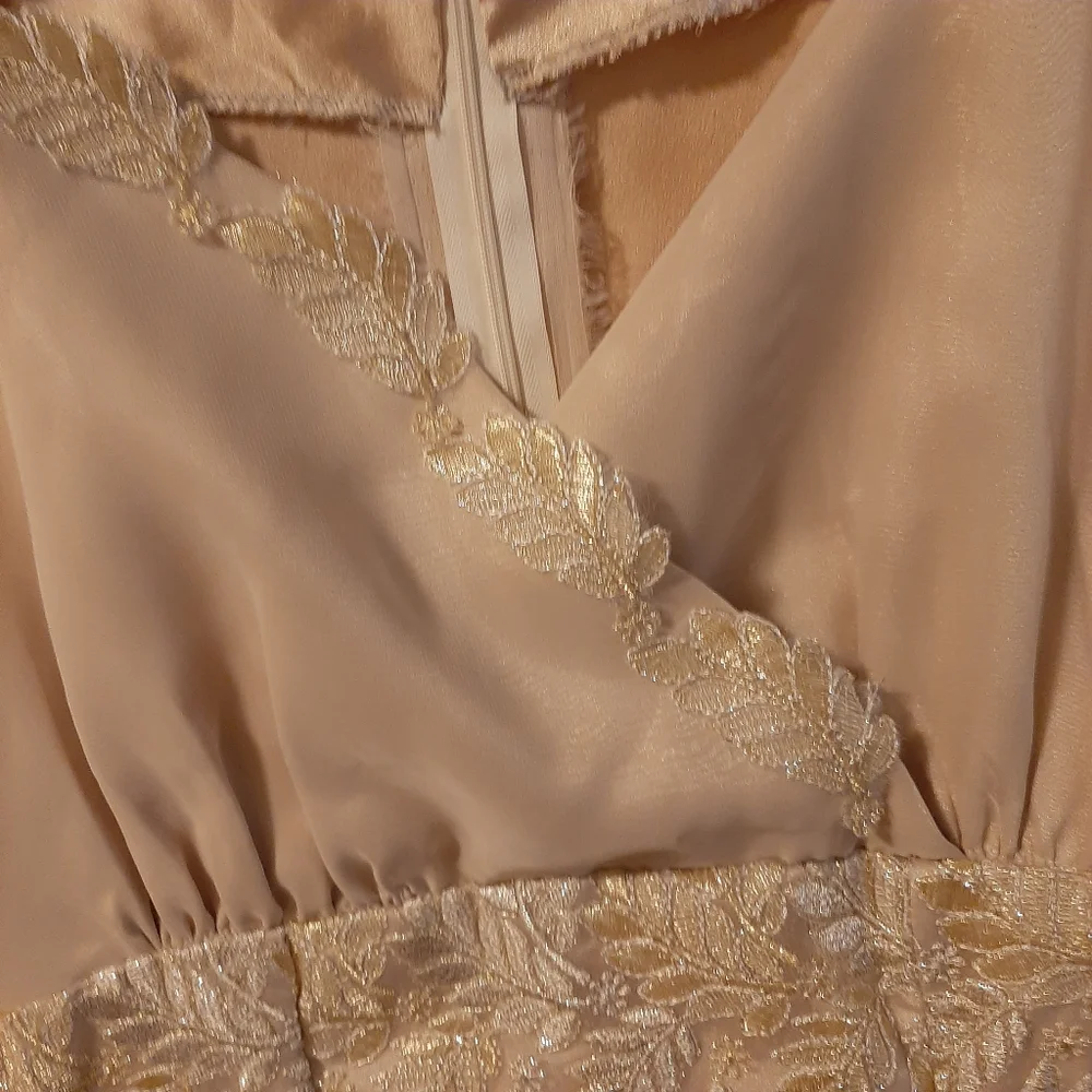 Gold Vintage Prom Dress - Picture 3 of 5